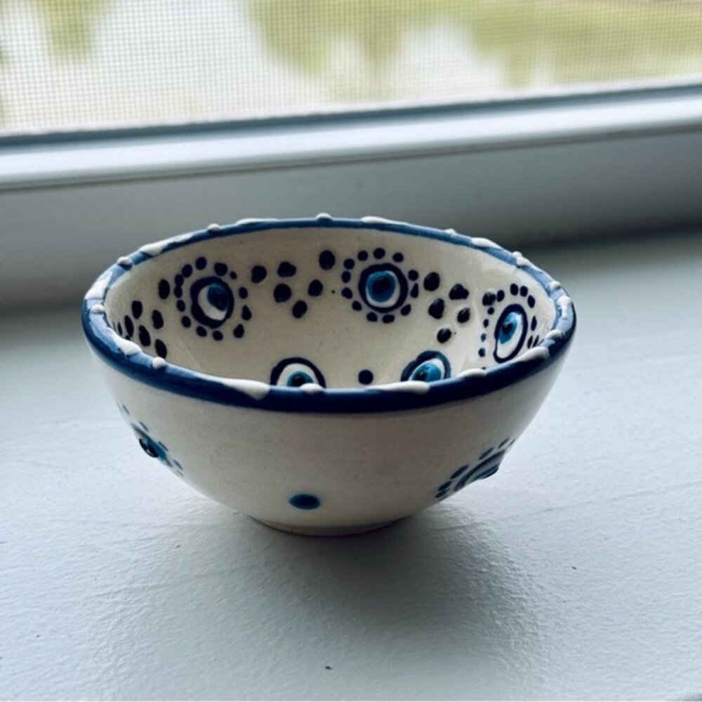 NWOT Handmade in Greece Pinch Pot Bowl
